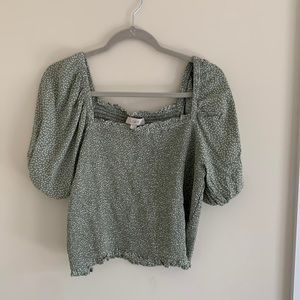 Loft Sage crop top